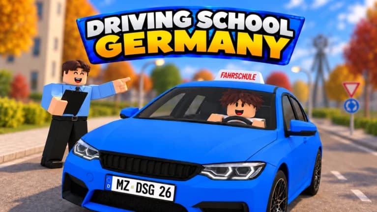 Driving School Germany – Straße in der deutschen Spielwelt